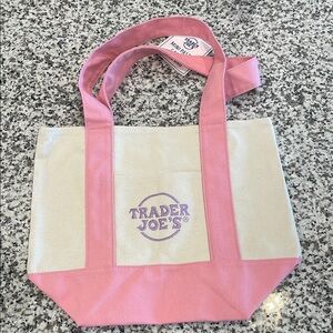 Trader Joe’s Pink and Cream Mini Tote